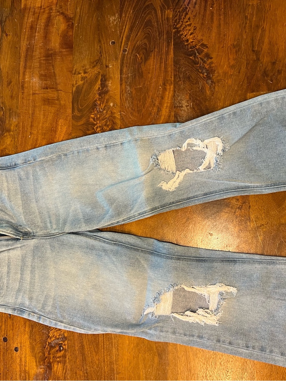 Light Blue Distressed Women's Jeans